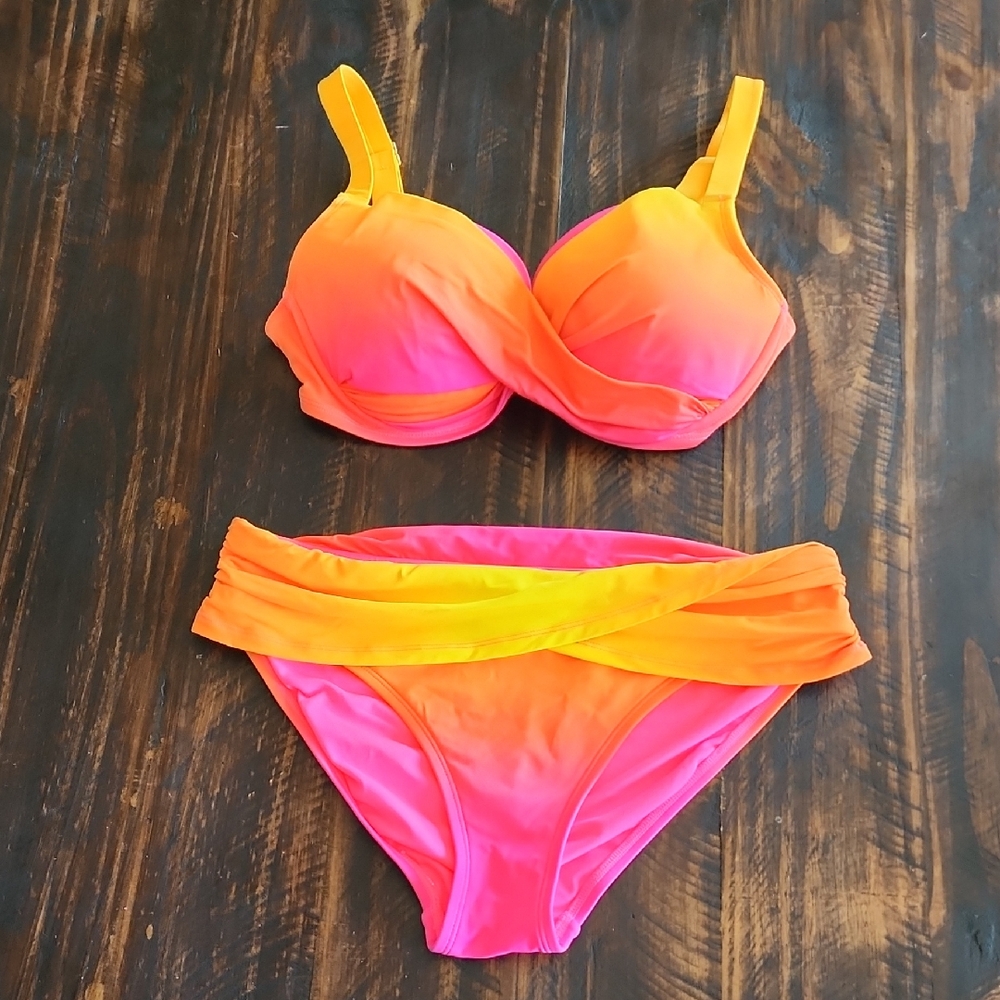 Bleu Rod Beattie Pink and Orange Bikini